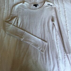 Fox Cream Long Sleeve Sweater